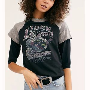 Free People Born on the Bayou tee